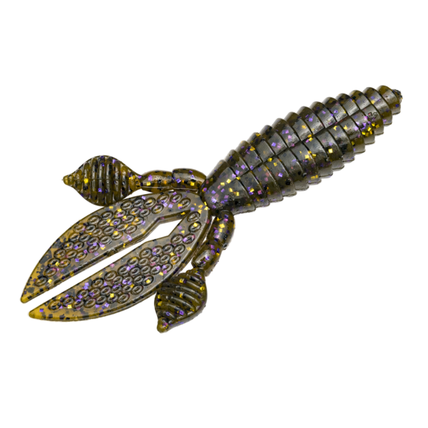 Strike King Rodent 4" Green Pumpkin Purple/Gold 6-pk