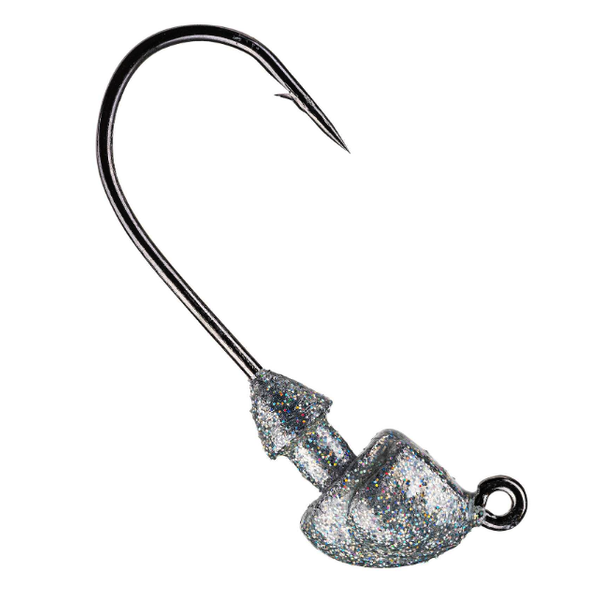 Strike King Squadron Swimbait Head 1/4oz Silver Bling 3-pk