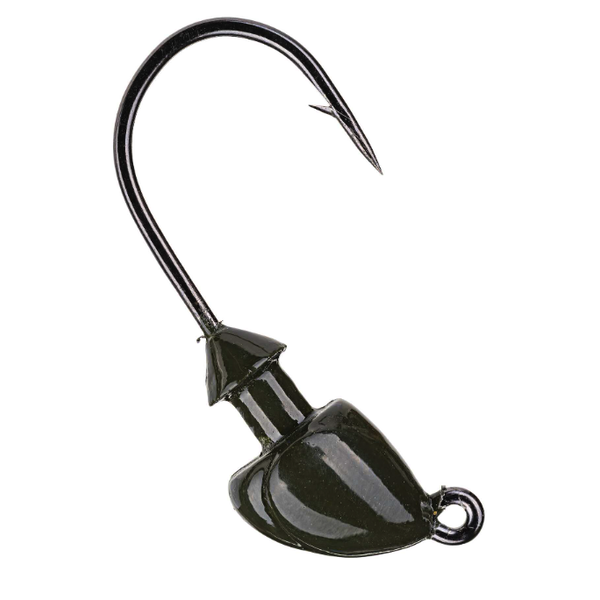 Strike King Squadron Baby Swimbait Head 3/16oz Green Pumpkin  3-pk