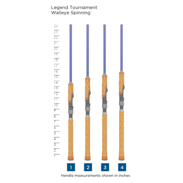 St Croix Legend Tournament Walleye 6'3M XF Spinning Rod