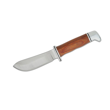 Buck Buck 103CCS1 Heritage Skinner Fixed Blade Knife 4" 420HC Satin Skinner Blade, Cocobolo Wood Handle with Nickel Silver Pommel/Guard, Leather Sheath