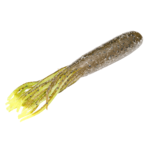 Strike King Coffee Flip-N-Tube 4-1/2" Green Pumpkin Chart Tail 6-pk