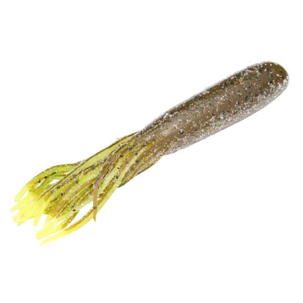 Strike King Coffee Flip-N-Tube 4-1/2" Green Pumpkin Chart Tail 6-pk