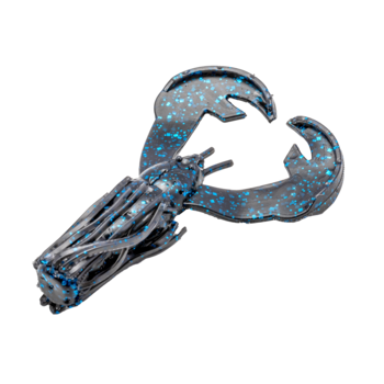 Strike King Rage Luau Craw 4" Black Blue Flake 7-pk