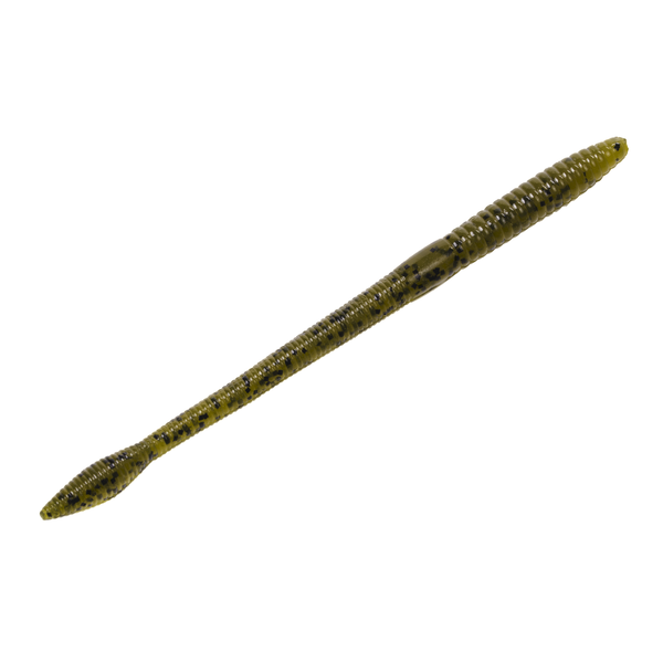 Strike King KVD Finesse Worm 5" Green Pumpkin 15-pk