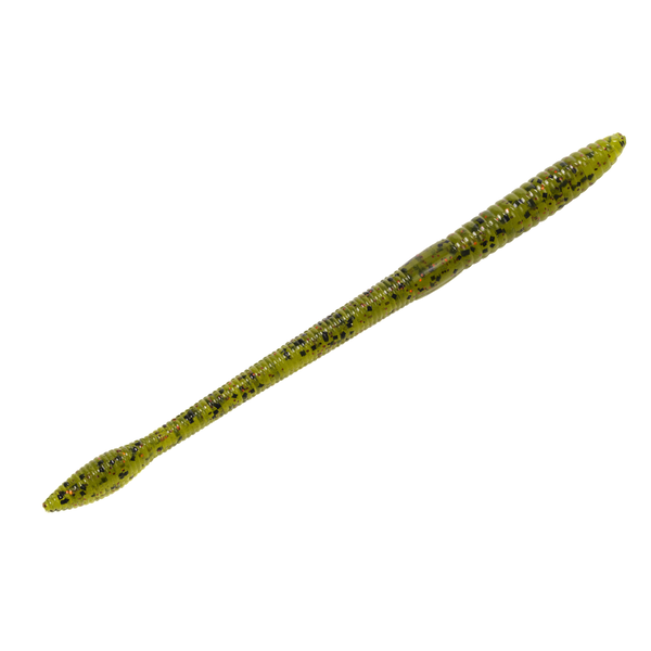 Strike King KVD Finesse Worm 5" Watermelon Red Flake 15-pk