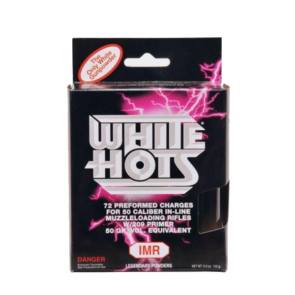 White Hot Preformed Charge For 50 Cal In-Line Muzzleloaders, 72Pk