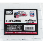 Pro-Shot  .22-.270 1 1-8" Square Cotton Patches 1000 Count