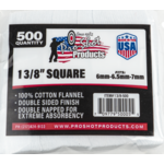 Pro-Shot  6mm-7mm 1 3/8" Cotton Square Patches 500 Count