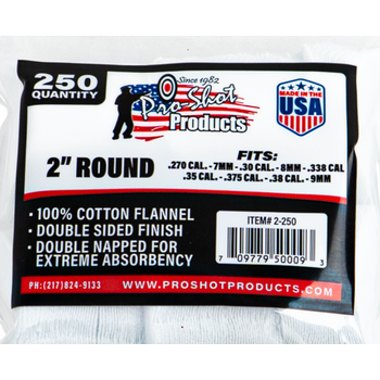 Pro-Shot Patches, 2" Round 270-38, 250 Pack