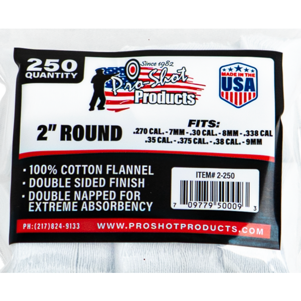 Pro-Shot Patches, 2" Round 270-38, 250 Pack