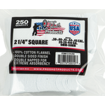 Pro-Shot .38 - .45 Cal. / 20 GA-410 GA.- 2 1/4" Square Cotton Patches 250 Count