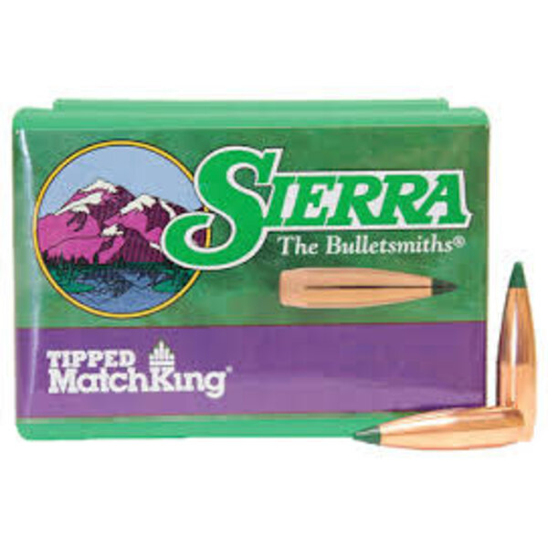 Sierra Tipped MatchKing Bullets .30 cal / 7.62mm .308" 155 gr. TMK Match 100/rds