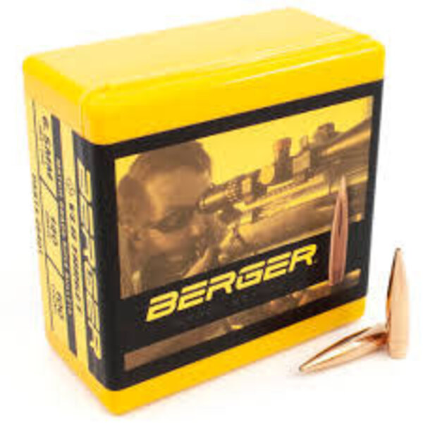 Berger Match Grade .22 cal .224" 52 gr FB TARGET 100/box