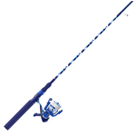 Zebco Splash 20 Tidepool Blue 6' Med-Light Spinning Combo 2-pc