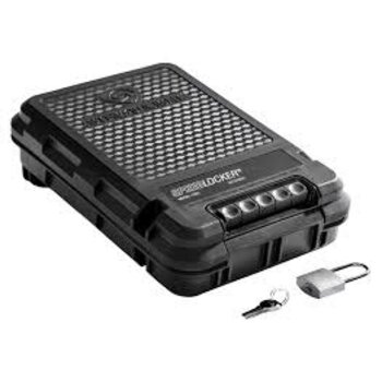 Streamlight SpeedLocker Model 7080 Personal and Portable Storage Container with User-Selectable Lock Combinations, Black