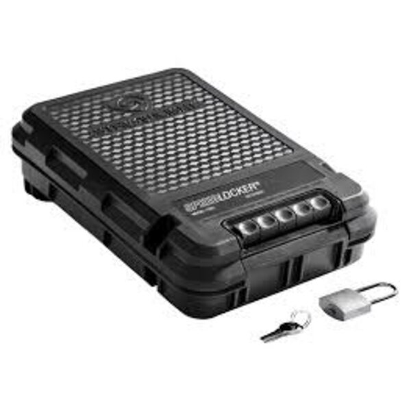 Streamlight SpeedLocker Model 7080 Personal and Portable Storage Container with User-Selectable Lock Combinations, Black