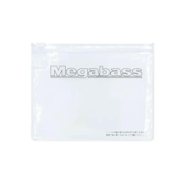 Megabass Black Medium Zip Lure Case 5" x 6.5"
