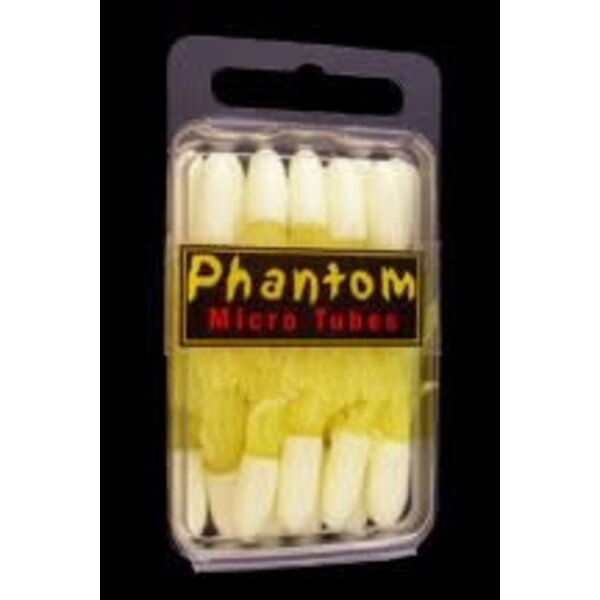 Phantom Redwing Micro Tubes. White/Lemon.