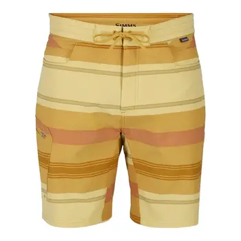 Simms M's Seamount Board Short Baltic Amber Stripe 34" W - Reg. $114.99