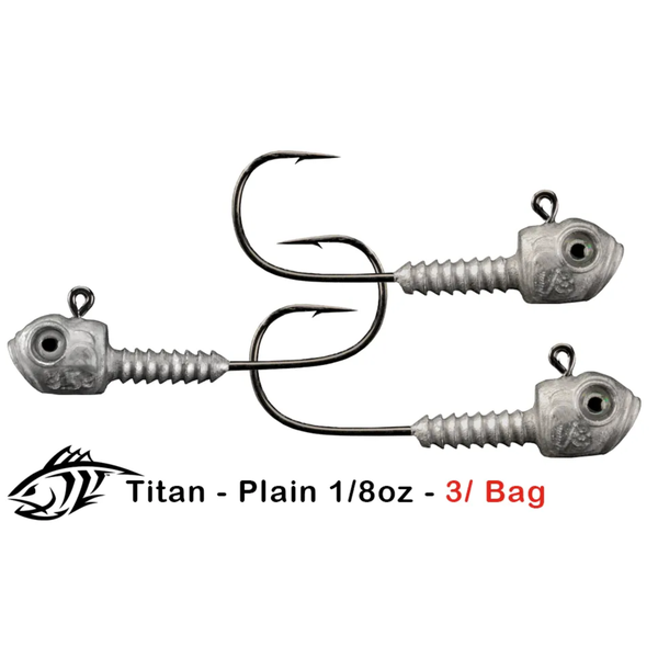 Lunker City Titan Plain 1/8oz 3-pk
