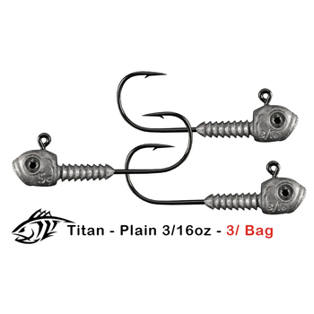 Lunker City Titan Plain 3/16oz 3-pk
