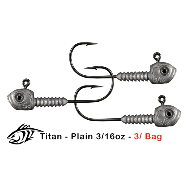 Lunker City Titan Plain 3/16oz 3-pk