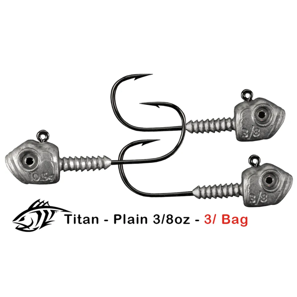 Lunker City Titan Plain 3/8oz 3-pk