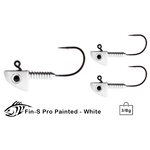 Lunker City Fin-S Pro 2/0 1/8oz White 3-pk