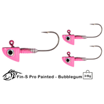 Lunker City Fin-S Pro 2/0 1/8oz Bubblegum 3-pk