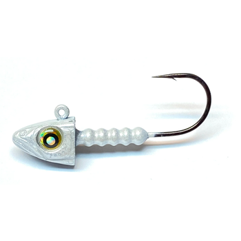 Nishine Lure Works Nishine Smelthead 5/8oz 2/0 White Pearl 2-pk