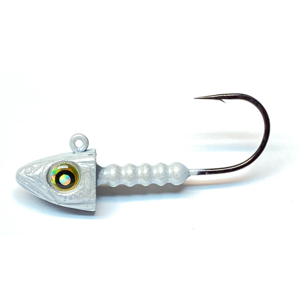 Nishine Lure Works Nishine Smelthead 5/8oz 2/0 White Pearl 2-pk