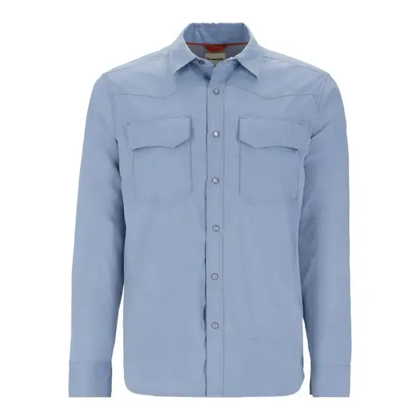 Simms M's Big Sky Tech LS Shirt Albacore Medium - Reg. $159.99