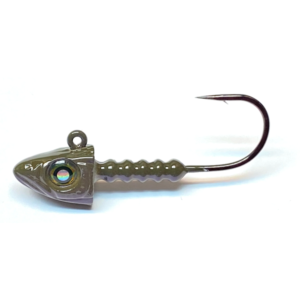 Nishine Lure Works Nishine Smelthead 5/8oz 2/0 Green Pumpkin 2-pk