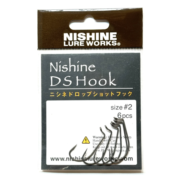 Nishine Lure Works Nishine DS Hook Size 2 6-pk