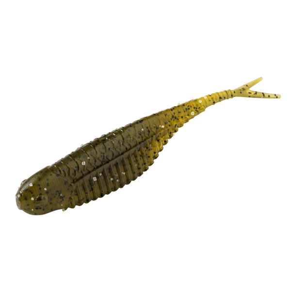 Great Lakes Finesse Hover Minnow 3.25" Green Pumpkin 6-pk