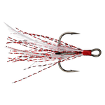 Owner Tournament Trailer Treble Size 2 White Red Flash 2-pk