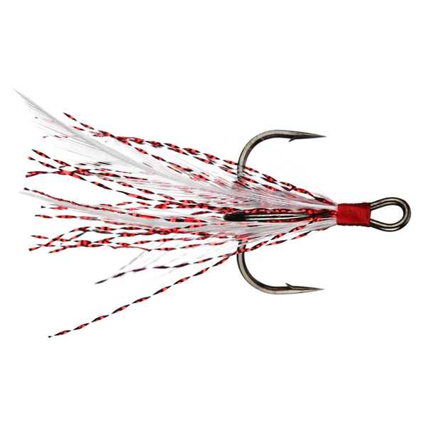 Owner Tournament Trailer Treble Size 2 White Red Flash 2-pk