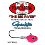 The Big River Fast Water Jig Head. 3/4oz Hot Pink 2-pk
