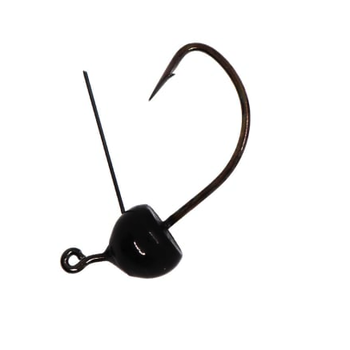 X Zone Tungsten Weedless Wacky Jig Black 3/16oz 2-pk