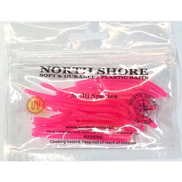 North Shore Tackle Trout Worm's 3" West Coast Red