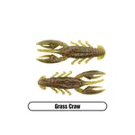 X Zone Stealth Finesse Series 2.5" Scented Stealth Craw. Grass Craw