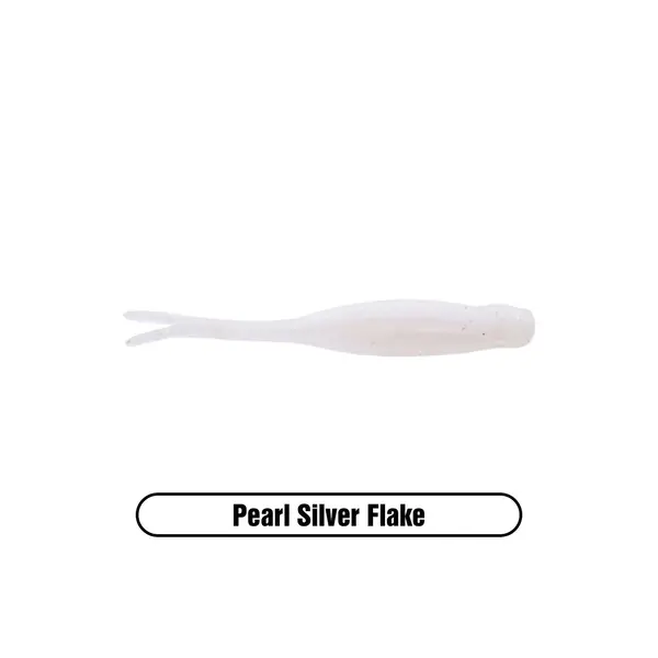 X Zone Stealth Finesse Series 2.75" Scented Stealth Minnow. Pearl Silver Flake