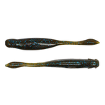 X Zone Hot Shot Minnow 3.25" Green Pumpkin Blue Flake 8-pk