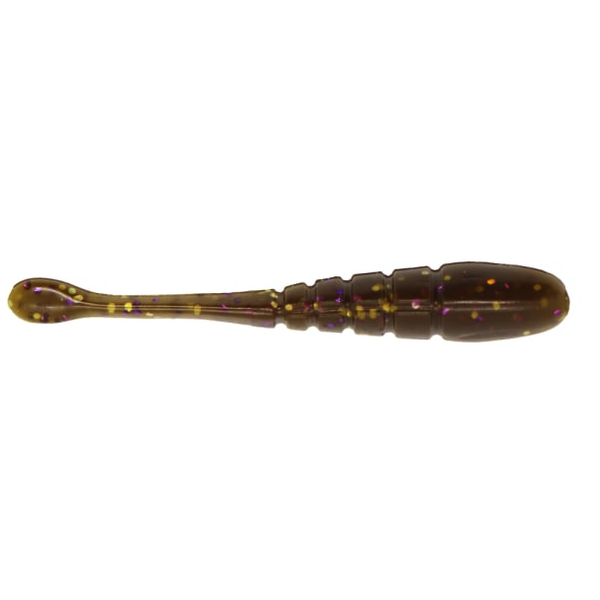 X Zone Finesse Slammer 3.25" Green Pumpkin Purple Gold 10-pk