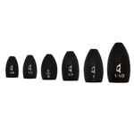 X Zone Tungsten Flipping Weight Black  5/8oz 2-pk