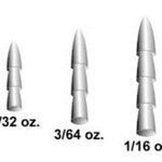 X Zone Lead Pagoda Nail Sinker 1/32oz  6-pk