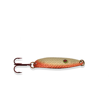 Williams Nipigon 1/3oz Spoon. Silver Nu-Wrinkle Orange