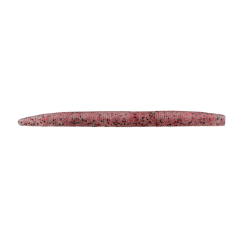 Yamamoto 5" Senko Clear/Black & Red Flake 10-pk