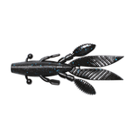 Yamamoto Large Flappin Hog. Black Blue Flake 5-pk